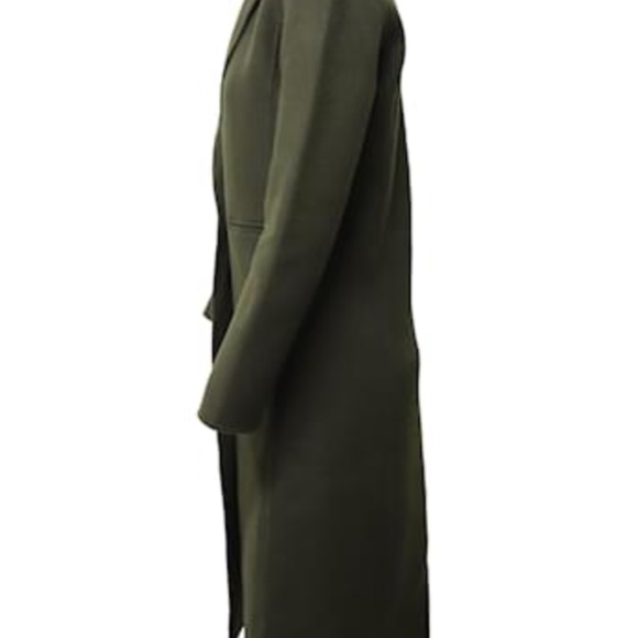 Maje long olive coat Size 36 Slim fit - Picture 3 of 4